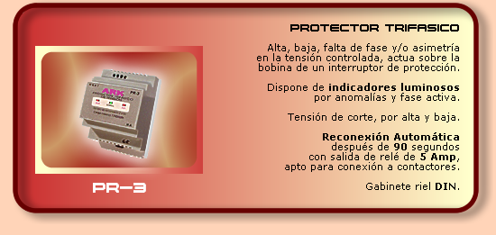 Protector Trifasico PR-3